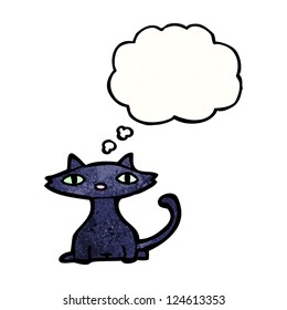 Cartoon-Schwarzkatze