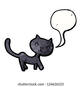 gato negro de dibujos animados