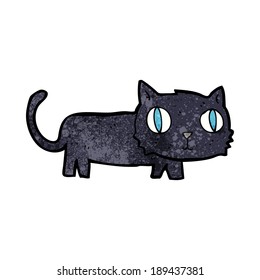 cartoon black cat