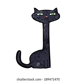 cartoon black cat