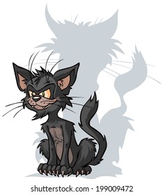 Cartoon Black Cat.