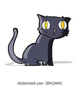 Cartoon-Schwarzkatze