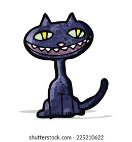 cartoon black cat