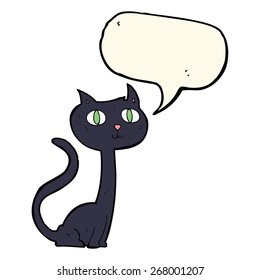 cartoon black cat