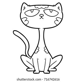 gato negro de dibujos animados