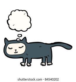 cartoon black cat