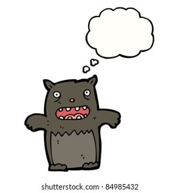 gato negro de dibujos animados