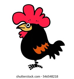 Cartoon black cock