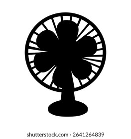 Cartoon Black Fan Silhouette Icon Digital Source 