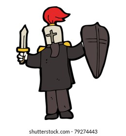 caballero negro de dibujos animados