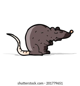 cartoon black rat