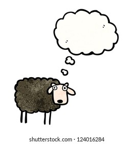 caricatura de ovejas negras