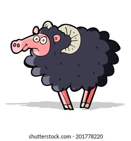 caricatura de ovejas negras