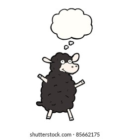 cartoon black sheep