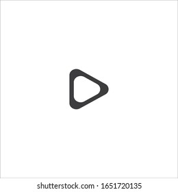 Cartoon Black Triangle vector icon