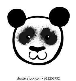 Similar Images, Stock Photos & Vectors of panda vector portrait, bear ...