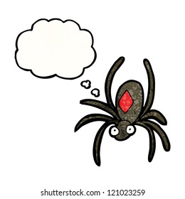 cartoon black widow spider