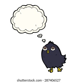 cartoon blackbird