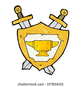 Karikatur-Schmied-Schmied-Böse Heraltrockensymbol