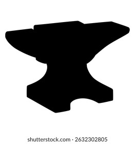 Cartoon Blacksmith Anvil Icon Digital Source Vectors Illustration 