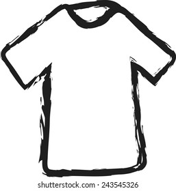 cartoon blank T-shirt, vector design element