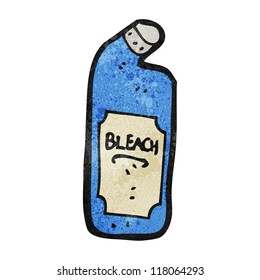 botella de lejía de dibujos animados