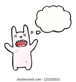 cartoon blind rabbit