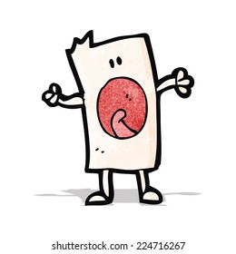 hombre cabeza de bloque de dibujos animados