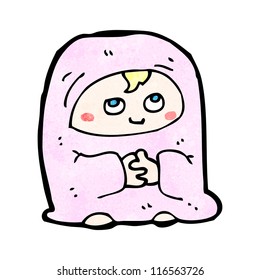 cartoon blond baby