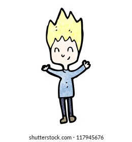 Similar Images, Stock Photos & Vectors of spiky hair boy cartoon