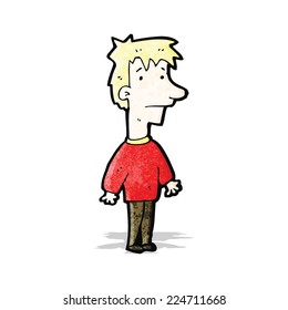 niño rubio de caricatura