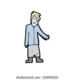 cartoon blond man