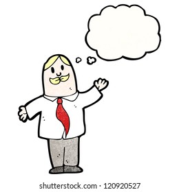cartoon blond man with mustache