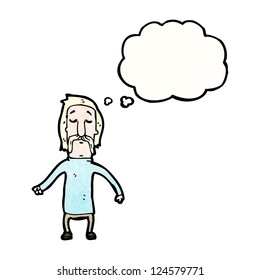 cartoon blond man with mustache