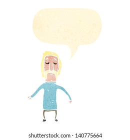 cartoon blond mustache man