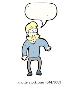 cartoon blond mustache man