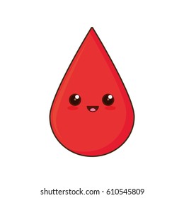 cartoon blood donation drop vector illustration eps 10