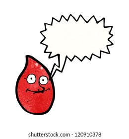 Cartoon-Bluttropfen