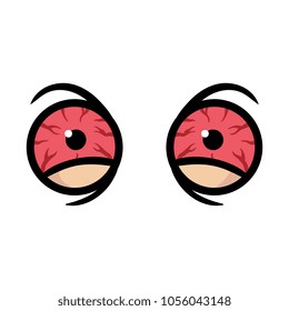Cartoon Bloodshot Eyes 库存矢量图（免版税）1056043148 | Shutterstock