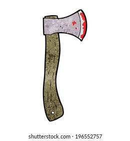 Cartoon Bloody Axe