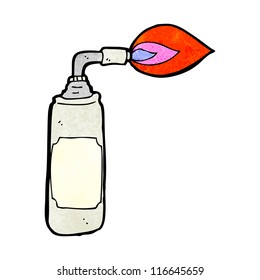 cartoon blow torch