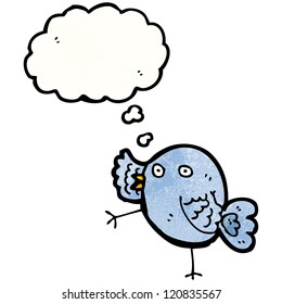 cartoon blue bird