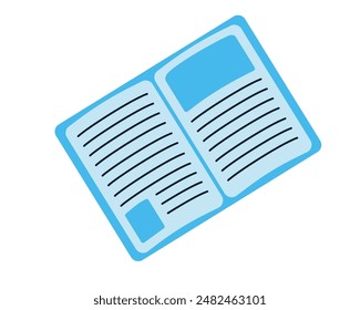cartoon blue book read learning 