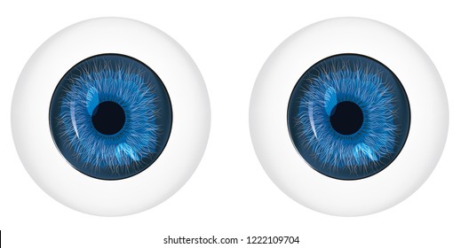 Cartoon Blue Eyes Vector Isolated On Stock Vector (Royalty Free ...