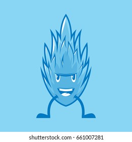 cartoon blue monster
