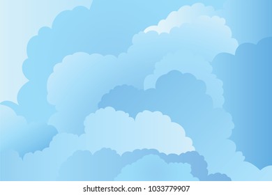 cartoon blue sky