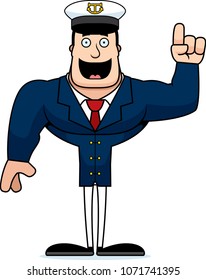 A cartoon boat captain with an idea.