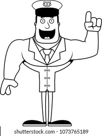 A cartoon boat captain with an idea.