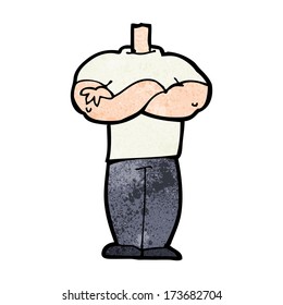cartoon body with folded arms  (mix and match cartoons or add own photos)