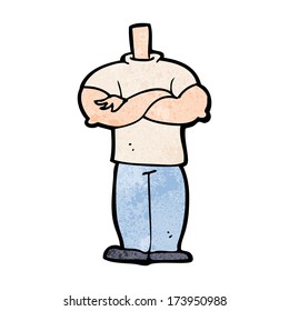 cartoon body with folded arms (mix and match cartoons or add own photos)